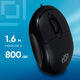 Oklick 105S черный оптическая (800dpi) USB для ноутбука (2but) [400941]