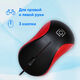 Oklick 115S for Notebooks Black/Red Optical 1000DPI USB [711637]