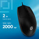 Oklick 147M V2 черный оптическая (2000dpi) USB (4but) [1580834]