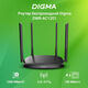 Digma DWR-AC1201 Роутер беспроводной AC1200 10/100BASE-TX черный