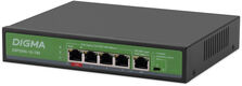 Digma DSP204G-1G-T80 Коммутатор (L2) 5х1Гбит/с 4PoE 4PoE+ 1PoE++ 80W неуправляемый Digma DSP204G-1G-T80 Коммутатор (L2) 5х1Гбит/с 4PoE 4PoE+ 1PoE++ 80W неуправляемый