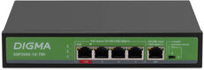 Digma DSP204G-1G-T80 Коммутатор (L2) 5х1Гбит/с 4PoE 4PoE+ 1PoE++ 80W неуправляемый Digma DSP204G-1G-T80 Коммутатор (L2) 5х1Гбит/с 4PoE 4PoE+ 1PoE++ 80W неуправляемый
