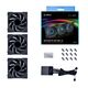 Lian-Li
Lian Li G99.12TLLCD3B.R0 Комплект вентиляторов (3шт.) UNI FAN TL LCD 120 Black /12TLLCD3B/ 120х125х28мм (1.6” LCD дисплей, PWM, ARGB, 200-1900 об/мин, 27dBa)
