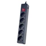 Perfeo Сетевой фильтр "POWER+", PF_A4662 (5, 0м, 5 розеток, черный (PF-PP-5/ 5, 0-B))