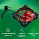 Вентилятор Digma DFAN-LED-RED RGB 120мм черный 3-pin 4-pin (Molex)Ret Вентилятор Digma DFAN-LED-RED RGB 120мм черный 3-pin 4-pin (Molex)Ret