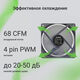 Вентилятор Digma DFAN140PWM-1BK 140мм черный 4-pin Ret Вентилятор Digma DFAN140PWM-1BK 140мм черный 4-pin Ret