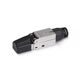Cabeus 8P8C-SH-C6-TWP-F Коннектор с фиксатором кабеля и колпачком RJ-45(8P8C) под витую пару