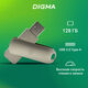 Digma USB Drive 128GB DRIVE3 DGFUM128A30SR USB3.0 серебристый