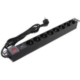 Блок розеток ExeGate ServerPro PDU-19H807 Al-8S-EU2-SW-SPD1 Exegate EX280846RUS