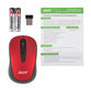 Acer OMR136 [ZL.MCEEE.01J] красный оптическая (1000dpi) беспроводная USB для ноутбука (2but)