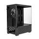 Exegate EX298221RUS Корпус Minitower ExeGate i3 SEA (mATX, без БП, 1*USB+1*USB3.0, HD аудио, черный, 1 вент. 12см с RGB подсветкой, передняя и боковая панели - закаленное стекло)