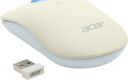 Acer OCC205 [ZL.ACCEE.00C] Комплект (клавиатура+мышь) клав:белый мышь:белый/голубой USB беспроводная slim