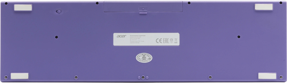 Acer OCC205 [ZL.ACCEE.00D] Комплект (клавиатура+мышь) клав:фиолетовый мышь:фиолетовый USB беспроводная slim