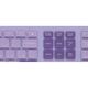 Acer OCC205 [ZL.ACCEE.00D] Комплект (клавиатура+мышь) клав:фиолетовый мышь:фиолетовый USB беспроводная slim