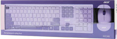 Acer OCC205 [ZL.ACCEE.00D] Комплект (клавиатура+мышь) клав:фиолетовый мышь:фиолетовый USB беспроводная slim