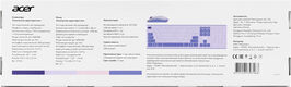 Acer OCC205 [ZL.ACCEE.00D] Комплект (клавиатура+мышь) клав:фиолетовый мышь:фиолетовый USB беспроводная slim