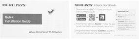 Mercusys Halo H60X(2-pack) AX1500 Домашняя Mesh Wi-Fi 6 система Mercusys Halo H60X(2-pack) AX1500 Домашняя Mesh Wi-Fi 6 система