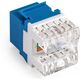 Exegate EX297337RUS Модуль-вставка Keystone Jack RJ-45 ExeGate KJ-8P8C-U-C5e-180-Dual (Кат.5e, неэкранированная, 180 градусов, IDC Krone/110)