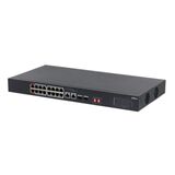 16-портовый неуправляемый коммутатор с РоЕ DAHUA DH-S3218-16ET-135