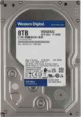 Western Digital
Жесткий диск WD SATA-III 8TB WD80EAAZ Desktop Blue (5640rpm) 256Mb 3.5"