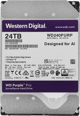 Western Digital
Жесткий диск WD SATA-III 24TB WD240PURP Surveillance Purple Pro (7200rpm) 512Mb 3.5"