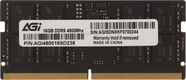 Память DDR5 16GB 4800MHz AGi AGI480016SD238 OEM PC5-38400 CL40 SO-DIMM 262-pin 1.1В single rank OEM Память DDR5 16GB 4800MHz AGi AGI480016SD238 OEM PC5-38400 CL40 SO-DIMM 262-pin 1.1В single rank OEM