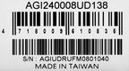 Память DDR4 8Gb 2400MHz AGi AGI240008UD138 UD138 RTL PC4-19200 CL17 DIMM 288-pin 1.2В Ret