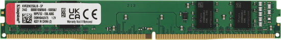 Память DDR4 8GB 3200MHz Kingston KVR32N22S6L/8-SP Valueram RTL PC4-25600 CL22 DIMM 288-pin 1.2В single rank Ret
