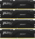 Память DDR5 4x16GB 5200MHz Kingston KF552C40BBK4-64 Fury Beast Black RTL Gaming PC5-41600 CL40 DIMM 288-pin 1.25В kit single rank с радиатором Ret