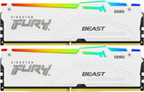 Память DDR5 2x32GB 5200MHz Kingston KF552C40BWAK2-64 Fury Beast RGB RTL Gaming PC5-41600 CL40 DIMM 288-pin 1.25В single rank с радиатором Ret
