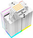 Устройство охлаждения(кулер) ID-Cooling Frozn A410 ARGB Soc-AM5/AM4/1200/1700/1851 белый 4-pin 29.9dB Al+Cu 220W 730gr Ret (FROZN A410 ARGB WHITE)
