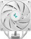 Устройство охлаждения(кулер) Deepcool AG400 Digital WH Soc-AM5/AM4/1200/1700/1851 белый 4-pin 31.6dB Al+Cu LCD 220W 636gr Ret (R-AG400-WHNDMN-G-1)