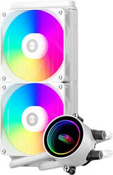 Система водяного охлаждения PcCooler DA240 WH ARGB Soc-AM5/ AM4/ 1200/ 1700/ 1851 белый 4-pin 33.8dB Al 270W Ret (DA240-WHAWXX-GL)