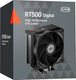 Устройство охлаждения(кулер) PcCooler RT500 Digital Soc-AM5/AM4/1200/1700/1851 черный 4-pin 32dB Al+Cu LCD 240W Ret (RT500-BKNWYL-GL)