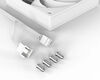 Вентилятор для корпуса ID-Cooling AS-120-W Trio 120х120x25 белый 4-pin 27.2дБ (упак.:3шт) Ret