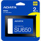 ADATA
Накопитель SSD A-Data SATA-III 2TB ASU650SS-2TT-R Ultimate SU650 2.5