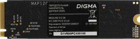 Накопитель SSD Digma PCIe 3.0 x4 512GB DGSM3512GM23T Mega M2 M.2 2280 Накопитель SSD Digma PCIe 3.0 x4 512GB DGSM3512GM23T Mega M2 M.2 2280
