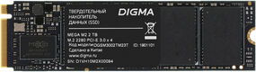 Накопитель SSD Digma PCIe 3.0 x4 2TB DGSM3002TM23T Mega M2 M.2 2280 Накопитель SSD Digma PCIe 3.0 x4 2TB DGSM3002TM23T Mega M2 M.2 2280