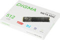 Накопитель SSD Digma PCIe 4.0 x4 512GB DGSM4512GM6ET Meta M6E M.2 2280 Накопитель SSD Digma PCIe 4.0 x4 512GB DGSM4512GM6ET Meta M6E M.2 2280