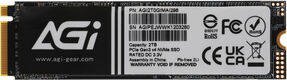 Накопитель SSD AGi PCIe 3.0 x4 2TB AGI2T0GIMAI298 AI298 M.2 2280 Накопитель SSD AGi PCIe 3.0 x4 2TB AGI2T0GIMAI298 AI298 M.2 2280