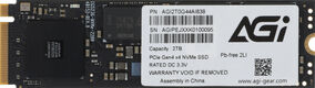 Накопитель SSD AGi PCIe 4.0 x4 2TB AGI2T0G44AI838 AI838 M.2 2280 Накопитель SSD AGi PCIe 4.0 x4 2TB AGI2T0G44AI838 AI838 M.2 2280