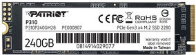 Накопитель SSD Patriot PCIe 3.0 x4 240GB P310P240GM28 P310 M.2 2280 Накопитель SSD Patriot PCIe 3.0 x4 240GB P310P240GM28 P310 M.2 2280