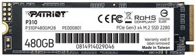 Накопитель SSD Patriot PCIe 3.0 x4 480GB P310P480GM28 P310 M.2 2280 Накопитель SSD Patriot PCIe 3.0 x4 480GB P310P480GM28 P310 M.2 2280