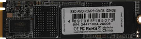 Накопитель SSD AMD PCIe 3.0 x4 1TB R3MP31024G8 Radeon M.2 2280 Накопитель SSD AMD PCIe 3.0 x4 1TB R3MP31024G8 Radeon M.2 2280