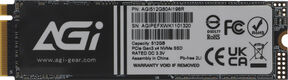 Накопитель SSD AGi PCIe 3.0 x4 512GB AGI512G80AI198R AI198 M.2 2280