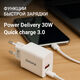 Сетевое зар./устр. Digma DGW3D 30W 3A (PD+QC) USB-C/USB-A универсальное белый (DGW3D0F110WH) Сетевое зар./устр. Digma DGW3D 30W 3A (PD+QC) USB-C/USB-A универсальное белый (DGW3D0F110WH)