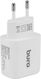 Сетевое зар./устр. Buro BUWG1 18W 3A (QC) USB-A универсальное белый (BUWG18P100WH)