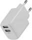 Сетевое зар./устр. Buro BUWH1 15.5W 3.1A 2xUSB универсальное белый (BUWH15S200WH)