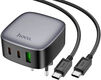 Сетевое зар./устр. Hoco CS33A 30W 3A+2.5A+2A+1.5A (PD+QC) 2xUSB/USB type-C универсальное серый (PD30W(TYPE-C TO TYPE-C) 17536) Сетевое зар./устр. Hoco CS33A 30W 3A+2.5A+2A+1.5A (PD+QC) 2xUSB/USB type-C универсальное серый (PD30W(TYPE-C TO TYPE-C) 17536)