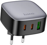 Сетевое зар./ устр. Hoco CS33A 30W 3A+2.5A+2A+1.5A (PD+QC) 2xUSB/ USB type-C универсальное серый (PD30W(TYPE-C TO TYPE-C) 17536)&nbsp;<img style='position: relative;margin:0' src='/image/only_to_order_edit.gif' alt='На заказ' title='На заказ' />